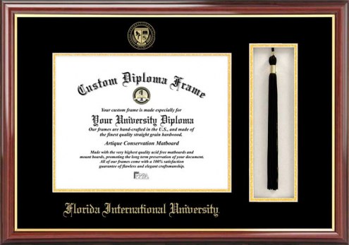 Florida International Golden Panthers Diploma Frame & Tassel Box