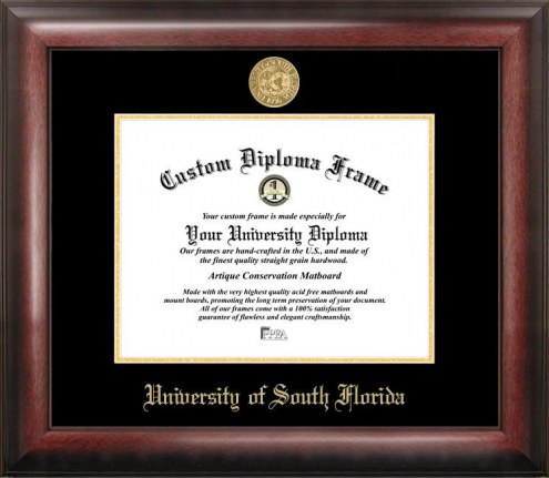 South Florida Bulls Gold Embossed Diploma Frame