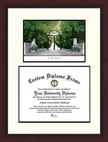 Georgia Bulldogs Legacy Scholar Diploma Frame