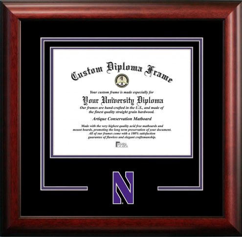 Northwestern Wildcats Spirit Diploma Frame