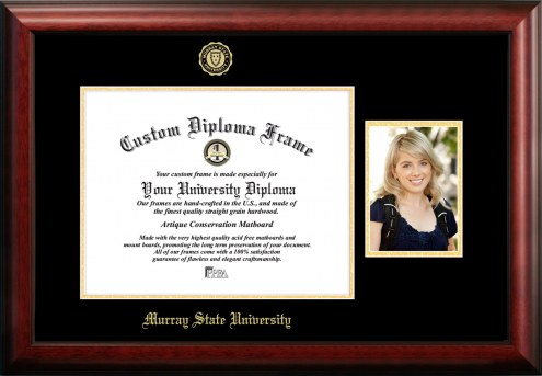 Murray State Racers Gold Embossed Diploma Frame with Portrait