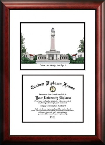 LSU Tigers Scholar Diploma Frame