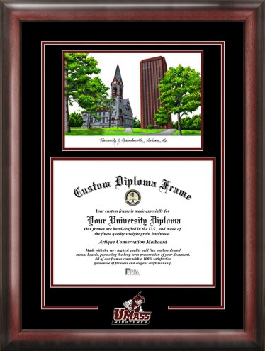 Massachusetts Minutemen Spirit Graduate Diploma Frame