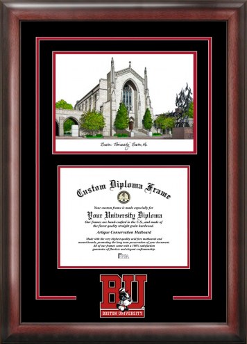 Boston Terriers Spirit Graduate Diploma Frame