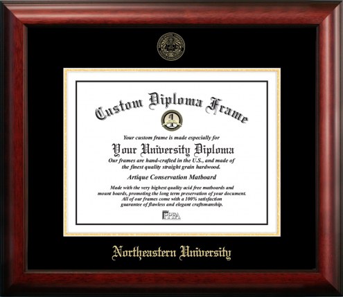 Northeastern Huskies Gold Embossed Diploma Frame