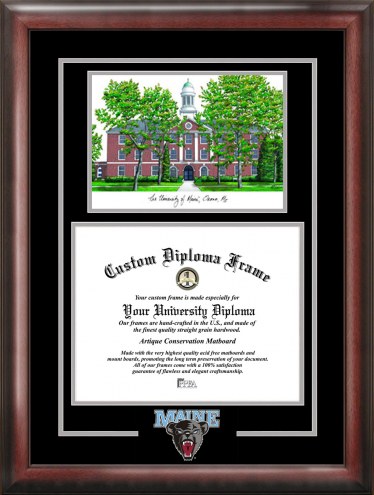 Maine Black Bears Spirit Graduate Diploma Frame