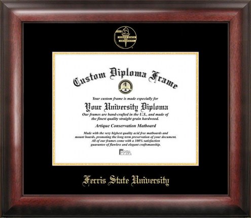 Ferris State Bulldogs Gold Embossed Diploma Frame