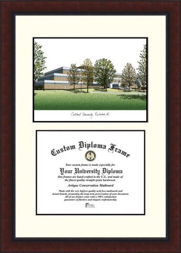 Oakland Golden Grizzlies Legacy Scholar Diploma Frame
