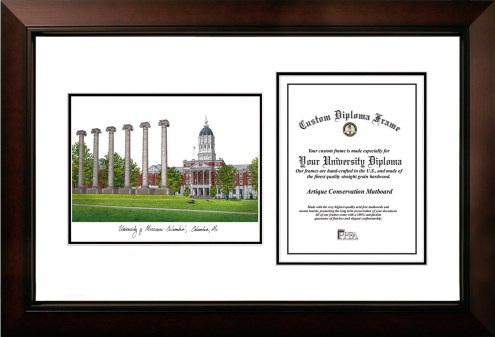 Missouri Tigers Legacy Scholar Diploma Frame