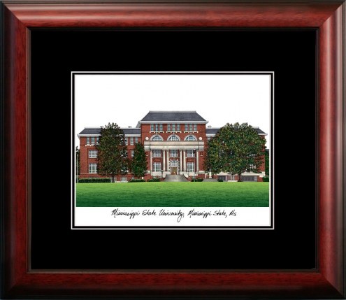 Mississippi State Bulldogs Campus Images Lithograph