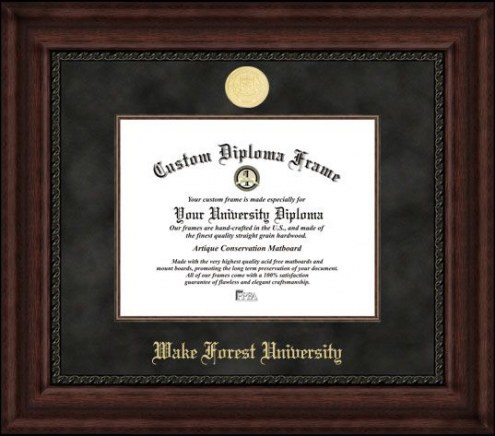 Wake Forest Demon Deacons Executive Diploma Frame