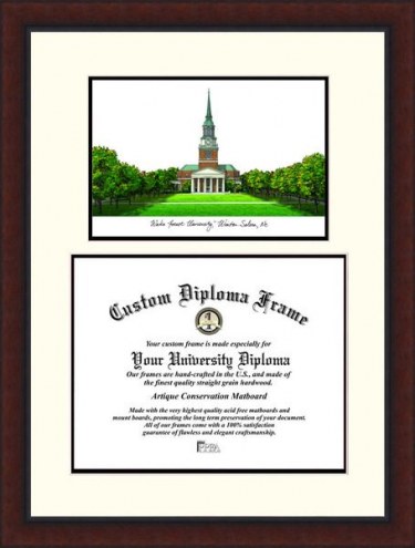 Wake Forest Demon Deacons Legacy Scholar Diploma Frame