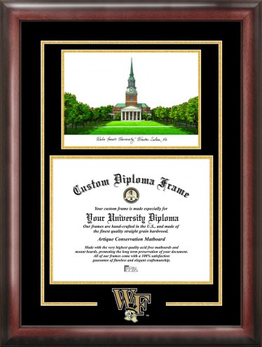 Wake Forest Demon Deacons Spirit Graduate Diploma Frame