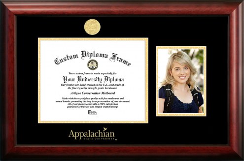 Appalachian State Mountaineers Gold Embossed Diploma Frame with Portrait