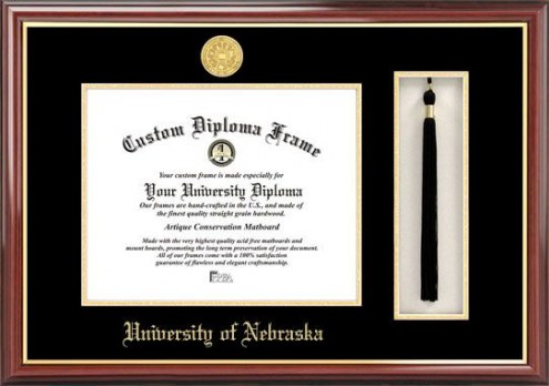 Nebraska Cornhuskers Diploma Frame & Tassel Box