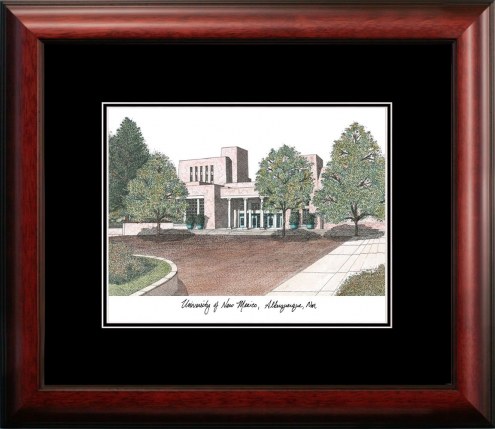 New Mexico Lobos Campus Images Lithograph
