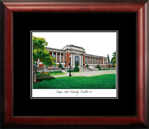 Oregon State Beavers Campus Images Lithograph