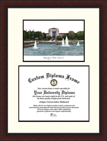 Houston Cougars Legacy Scholar Diploma Frame