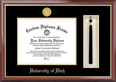 Utah Utes Diploma Frame & Tassel Box