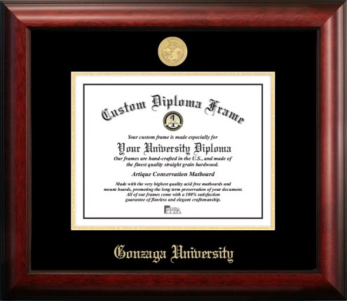 Gonzaga Bulldogs Gold Embossed Diploma Frame