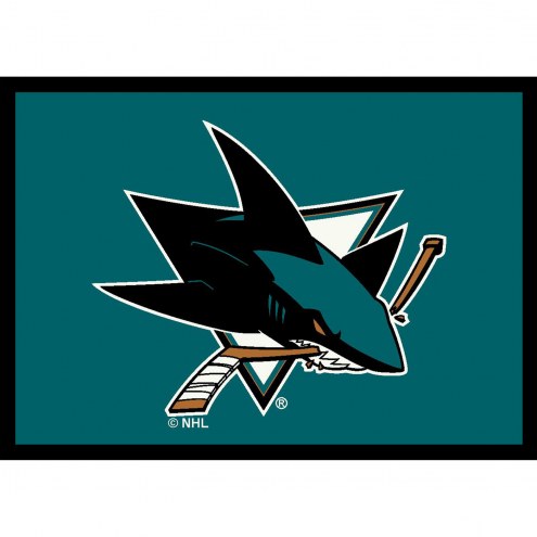 San Jose Sharks NHL Team Spirit Area Rug
