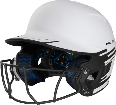 Rawlings Mach Ice Junior Softball Batting Helmet with Face Mask