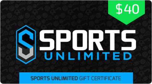 $40 Sports Unlimited Gift Certificate