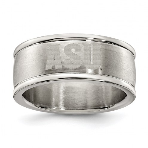 Arizona State Sun Devils Stainless Steel Logo Ring