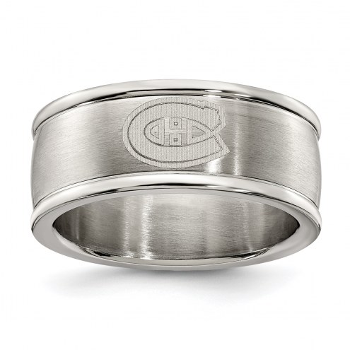 Montreal Canadiens Stainless Steel Logo Ring