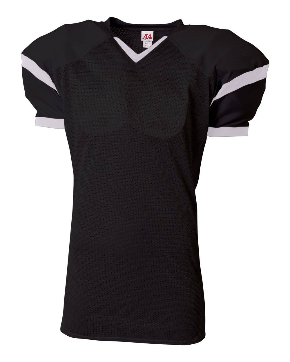 black football jersey blank