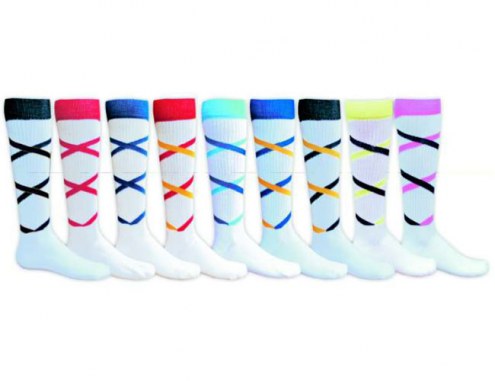 Red Lion Criss Cross Adult Socks - Sock Size 9-11