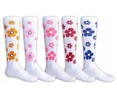 Red Lion Flowers Youth Socks - Sock Size 6-8.5