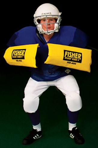 Fisher HD400JR Junior Curved Forearm Football Shield