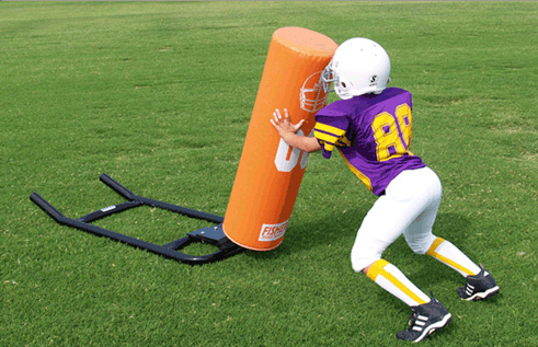 Fisher Athletic 1-Man Youth Football Sled with Round Pad