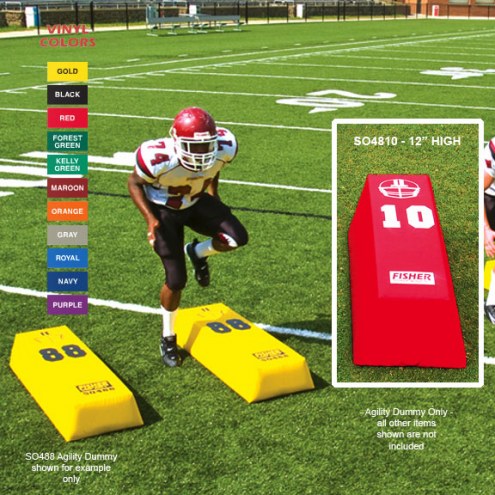 Fisher 48&quot; x 12&quot; Step Over Agility Football Dummy