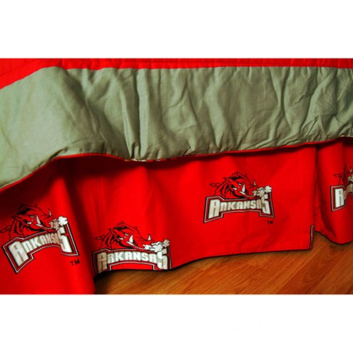 Arkansas Razorbacks Bed Skirt