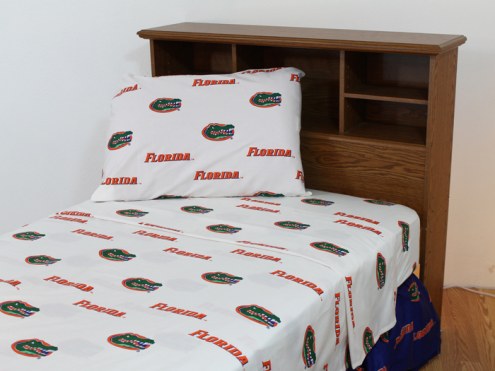 Florida Gators White Bed Sheets