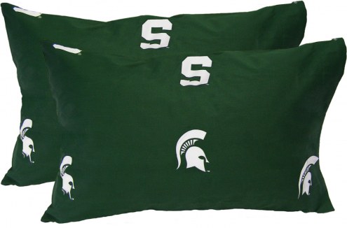 Michigan State Spartans Printed Pillowcase Set