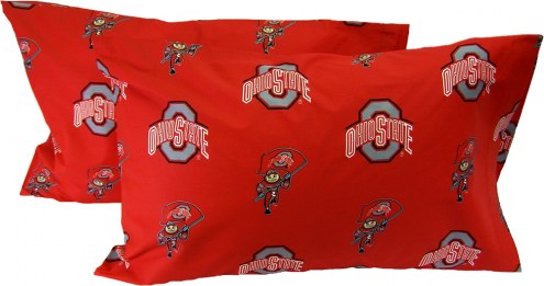Ohio State Buckeyes Printed Pillowcase Set