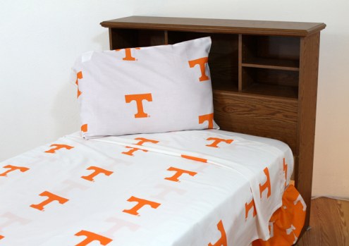 Tennessee Volunteers White Bed Sheets