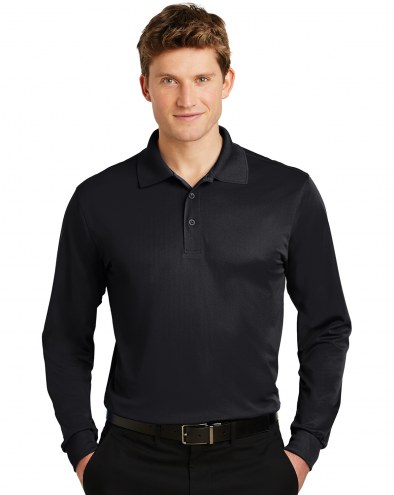 Sport-Tek Micropique Sport-Wick Men's Custom Long Sleeve Polo Shirt