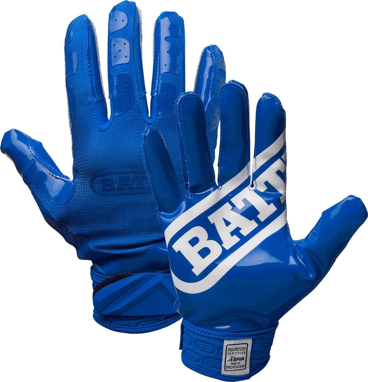 Purple/Purple Battle Sports Science Adult DoubleThreat Football Gloves 