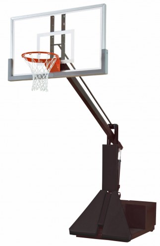 Bison Super Glass Max Portable Adjustable Basketball System