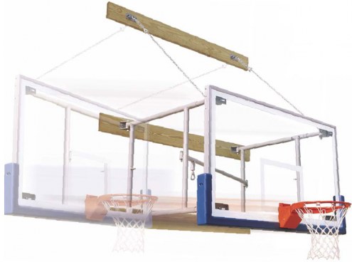 Bison Competitor Side Fold Wall Mounted Basketball Hoop