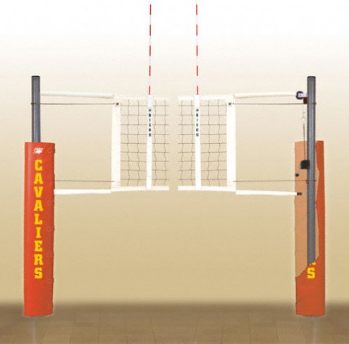 Bison Match Point Aluminum Indoor Volleyball Net System