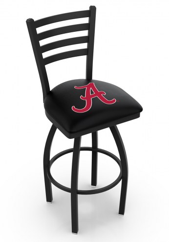 Alabama Crimson Tide &quot;A&quot; Swivel Bar Stool with Ladder Style Back
