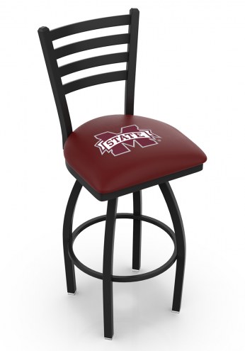 Mississippi State Bulldogs Swivel Bar Stool with Ladder Style Back
