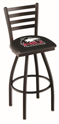 Northern Illinois Huskies Swivel Bar Stool with Ladder Style Back