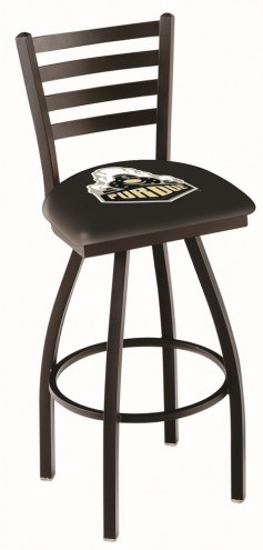 Purdue Boilermakers Swivel Bar Stool with Ladder Style Back