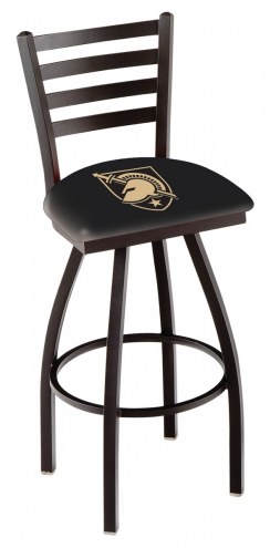 Army Black Knights Swivel Bar Stool with Ladder Style Back